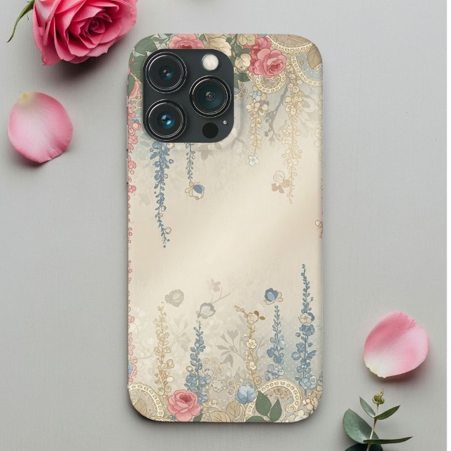Vintage Coquette iPhone Case | Delicate Floral  (Creator Uploaded)