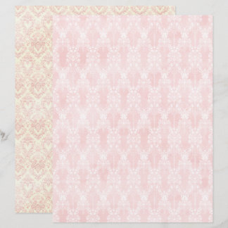 Vintage Coquette Pink Scrapbook Paper
