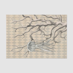 Vintage Coral and Jellyfish Tissue Paper