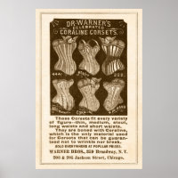 Vintage Coraline Corsets Ad from 1890