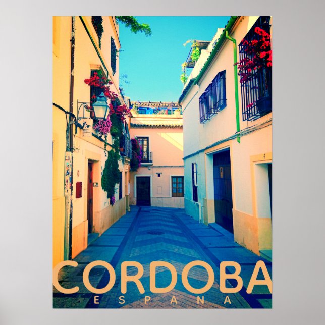 Vintage Cordoba Espana Travel Poster (Front)