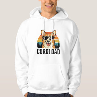 Vintage Corgi Dad Engraving Dog Lover Shirt Design