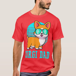 Vintage Corgi Dad Retro Cute Corgi for Mens T-Shirt