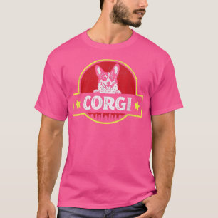 Vintage Corgi Dog Family Matching Gift Dog Dad Dog T-Shirt