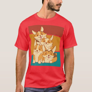 Vintage Corgi Dog Pile1361 T-Shirt