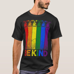 Vintage Corgi Rainbow Flag Be Kind Lgbt Pride T-Shirt