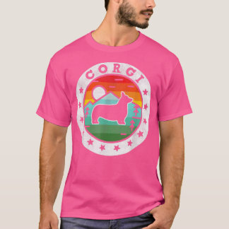 Vintage Corgi Retro Dog Mum Dad T-Shirt