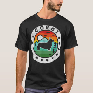 Vintage Corgi Retro Dog Mum Dad  T-Shirt