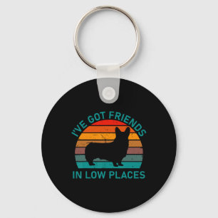 Vintage Corgi Retro Funny Dog Saying For Fathers M Key Ring