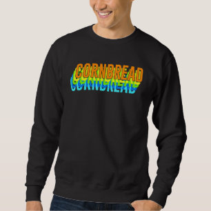 Vintage Cornbread Baking Bread Retro Pastry Graph Sweatshirt