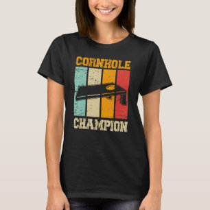Vintage Cornhole Champion  Cornhole Bean Bag T-Shirt