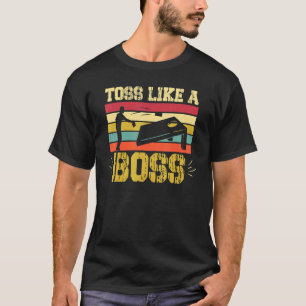 Vintage Cornhole Retro Quote Toss Like a Boss Corn T-Shirt