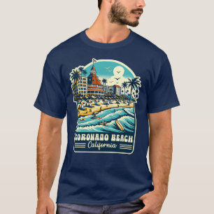 Vintage Coronado Beach California Surfer Summer T-Shirt