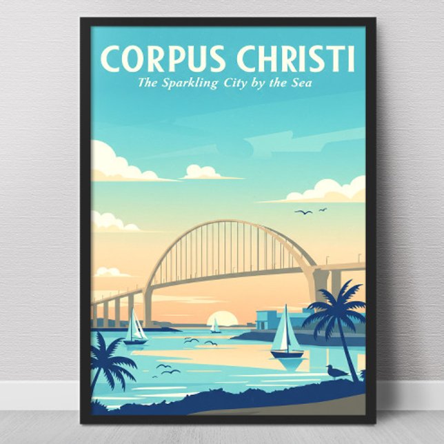 Vintage Corpus Christi Texas Poster (Creator Uploaded)