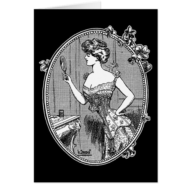 Vintage Corset Lady (Front)