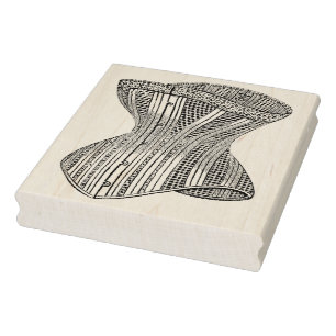 Vintage Corset Rubber Art Stamp