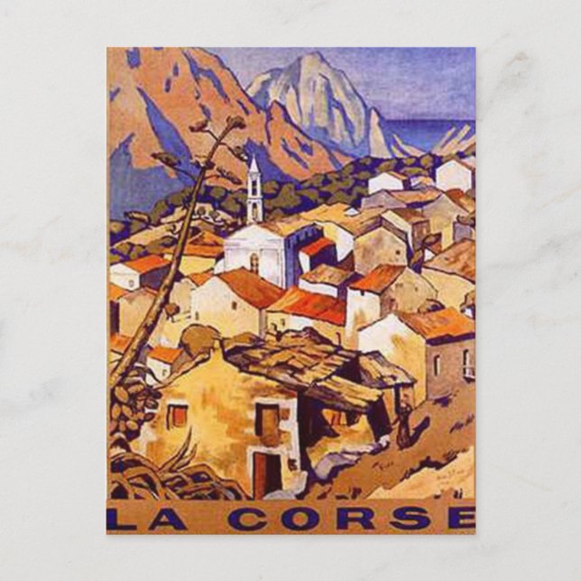 Vintage Corsica, France - Postcard (Front)