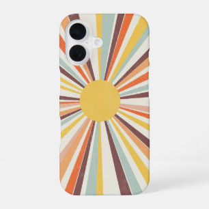 Vintage Cosmic Sun iPhone 16 Case