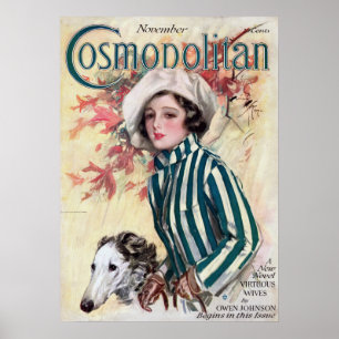 Vintage Cosmopolitan magazine cover Poster