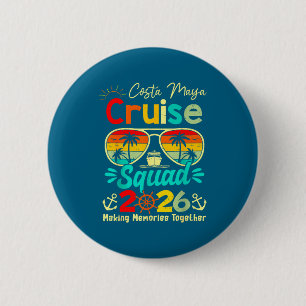 Vintage Costa-maya Cruise Squad 2026 Cruising Ship 6 Cm Round Badge