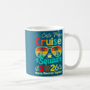 Vintage Costa-maya Cruise Squad 2026 Cruising Ship Coffee Mug