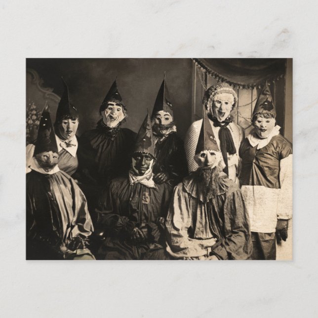 Vintage Costume Party Postcard (Front)