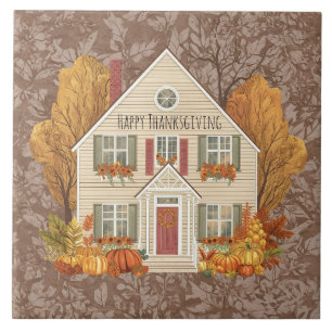 Vintage, Cosy House With Thanksgiving Tradition, Tile