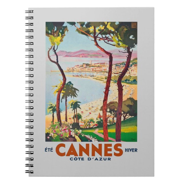 Vintage Cote D'Azur Cannes Notebook (Front)