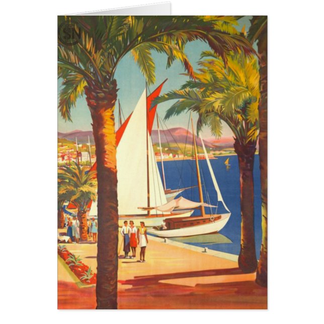Vintage Cote D'Azur French Travel (Front)