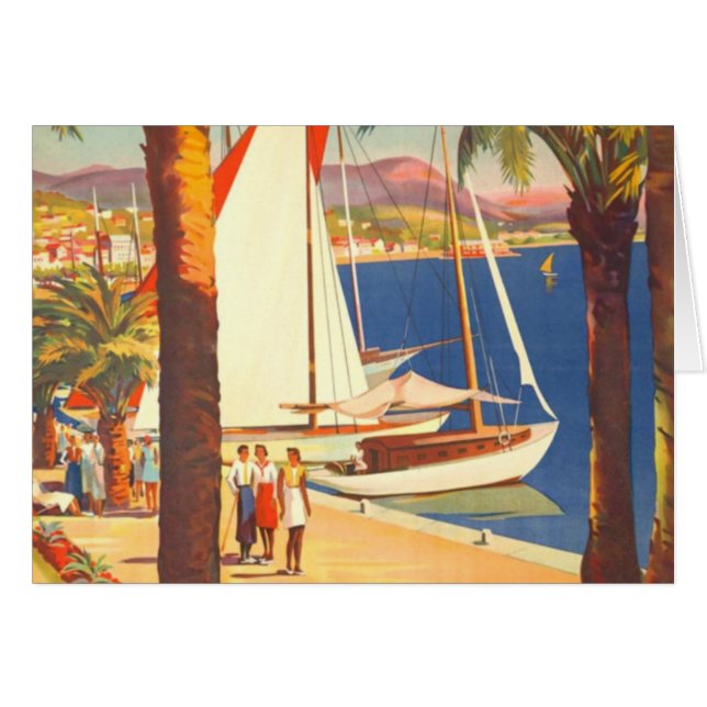 Vintage Cote D'Azur French Travel (Front Horizontal)