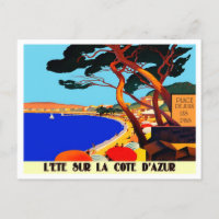 Vintage Cote D'Azur French Travel