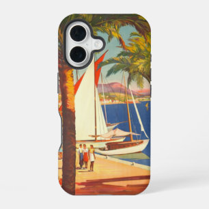 Vintage Cote D'Azur French Travel iPhone 16 Case