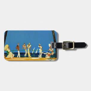 Vintage Cote D'Azur French Travel Luggage Tag