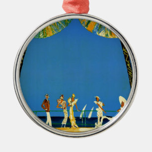 Vintage Cote D'Azur French Travel Ornament