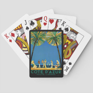 Vintage Cote D'Azur French Travel Playing Cards
