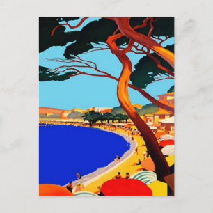 Vintage Cote D'Azur French Travel Postcard