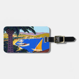 Vintage Cote D'Azur Travel Luggage Tag