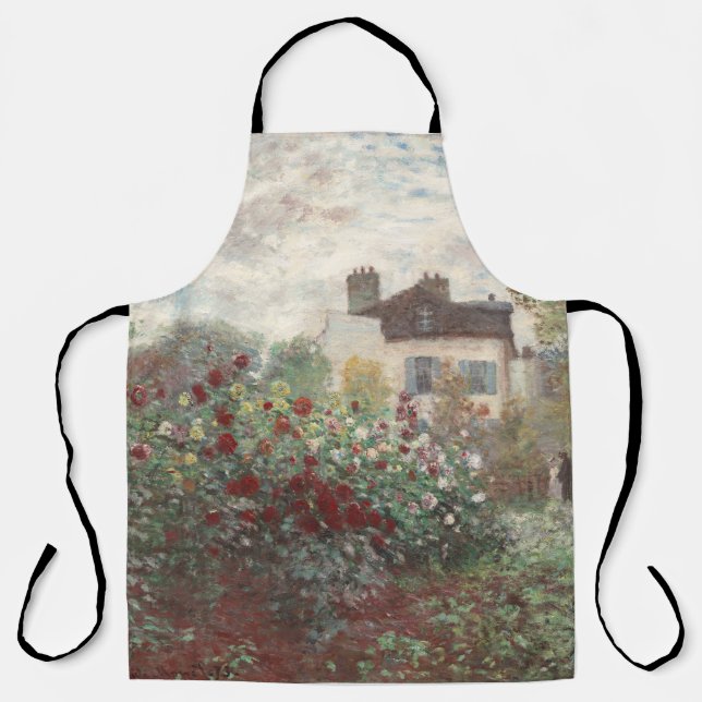 Vintage Cottage Garden Print Apron (Front)