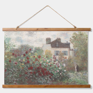 Vintage Cottage Garden Print Hanging Tapestry