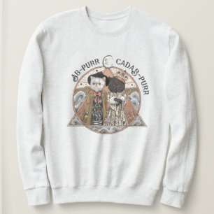 Vintage Cottagecore Cat Witches Halloween Sweatshirt