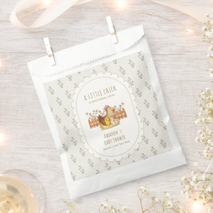 Vintage Cottagecore Chicken Floral Baby Shower  Favour Bags