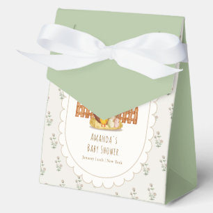 Vintage Cottagecore Chicken Floral Baby Shower Favour Box