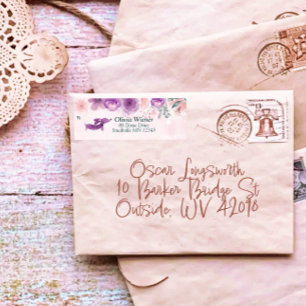 Vintage Cottagecore Dachshund Address Labels