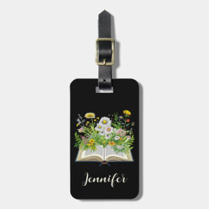 Vintage Cottagecore design with wildflowers Luggage Tag