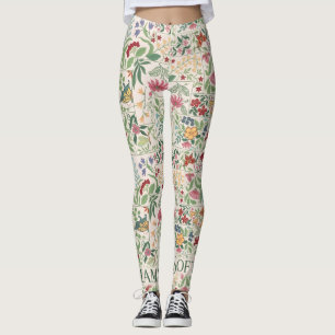 Vintage Cottagecore Floral Pattern Custom Soft Mam Leggings