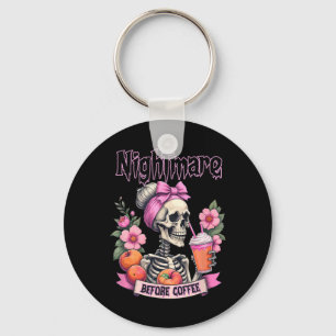 Vintage Cottagecore Halloween Ghosts In The Forest Key Ring