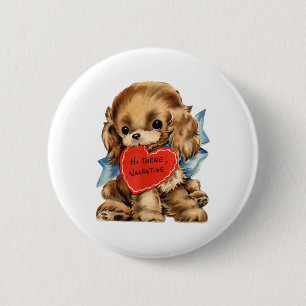 Vintage Cottagecore Retro Valentine Shop Uni Kids  6 Cm Round Badge