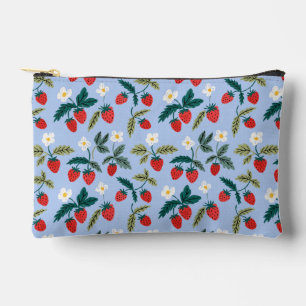 Vintage Cottagecore Strawberry Pattern Accessory Pouch