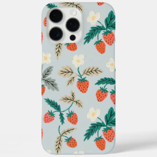 Vintage Cottagecore Strawberry Pattern iPhone 16 Pro Max Case