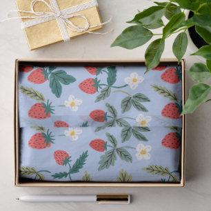 Vintage Cottagecore Strawberry Pattern Tissue Paper